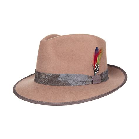 Cappello fedora in feltro di lana 